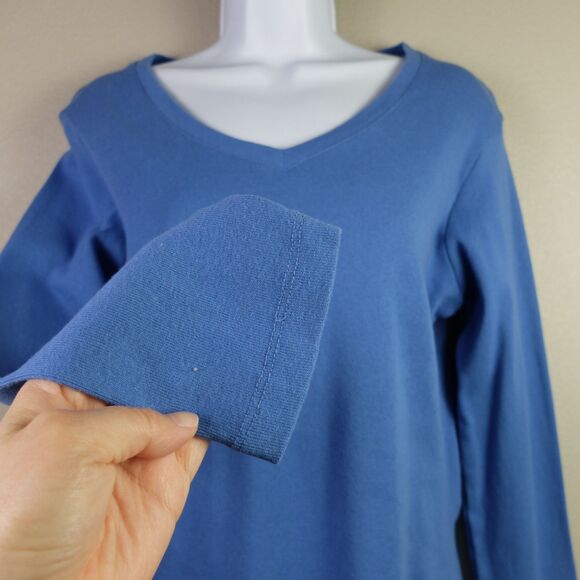 Lena Jeans Blue Base Layer Long Sleeve Top Size Medium - Picture 4 of 8